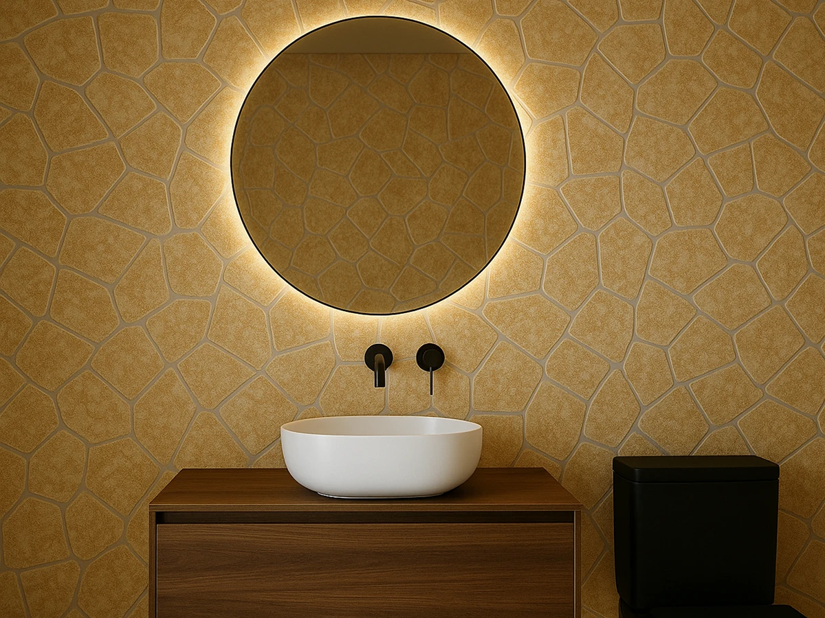 Collage ceramic flooring