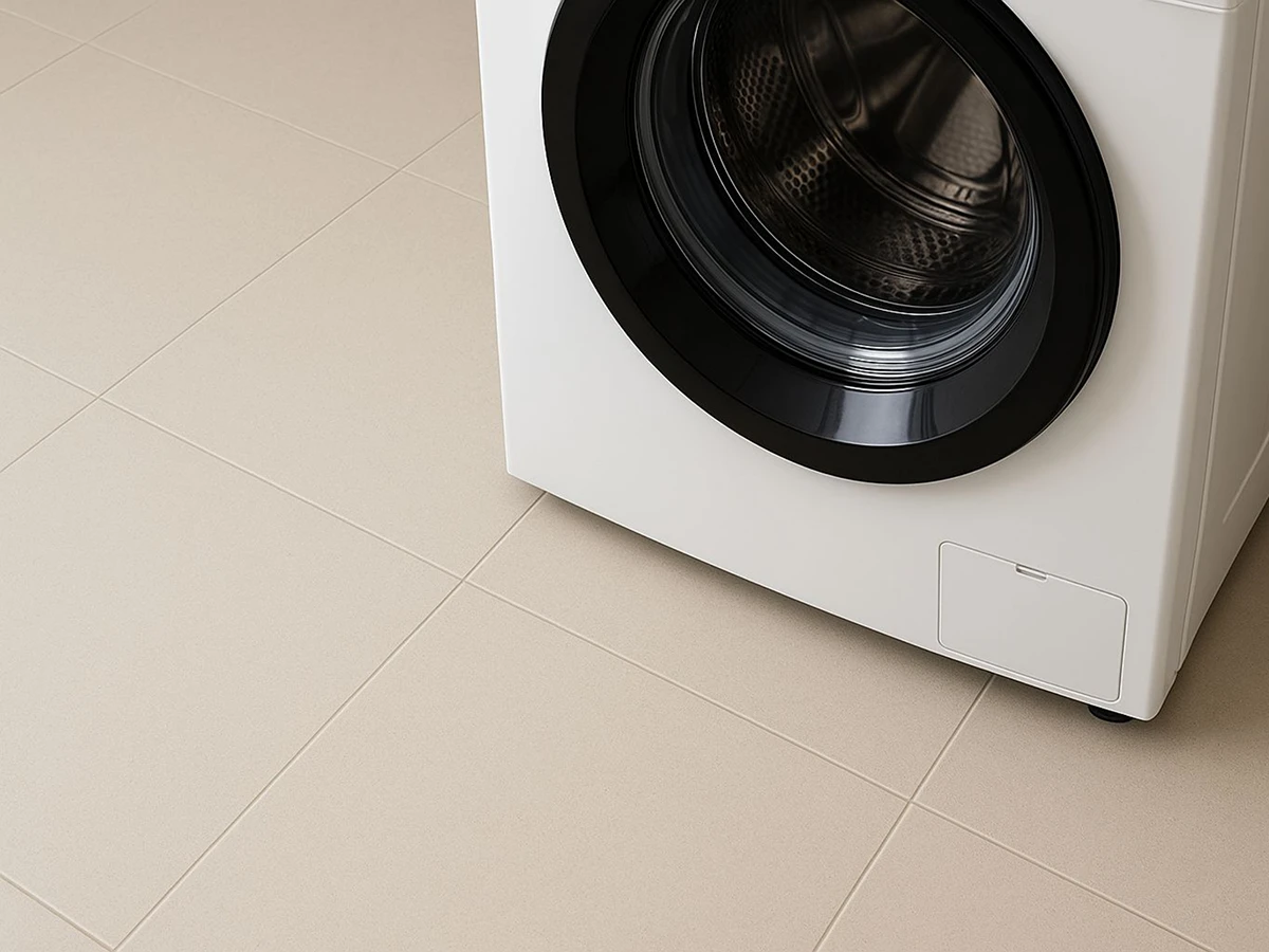 Fusion ceramic floor tiles