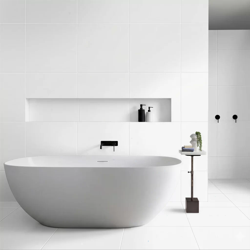 Monoserra Pure White ceramic tiles