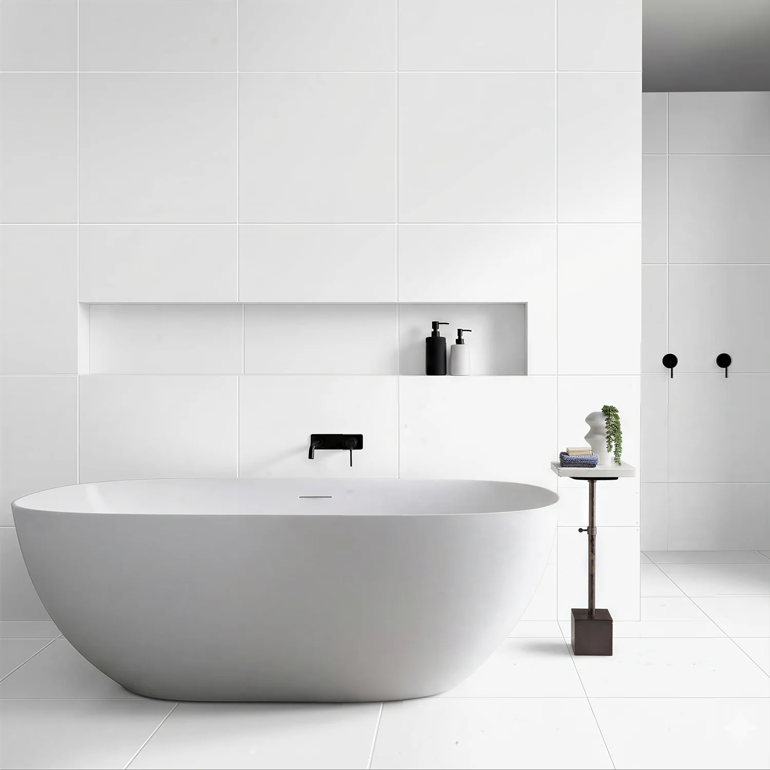 Monoserra Pure White ceramic tiles