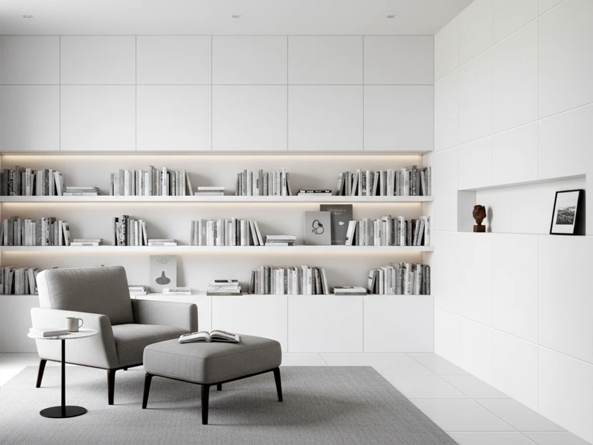 Monoserra Pure White ceramic tiles