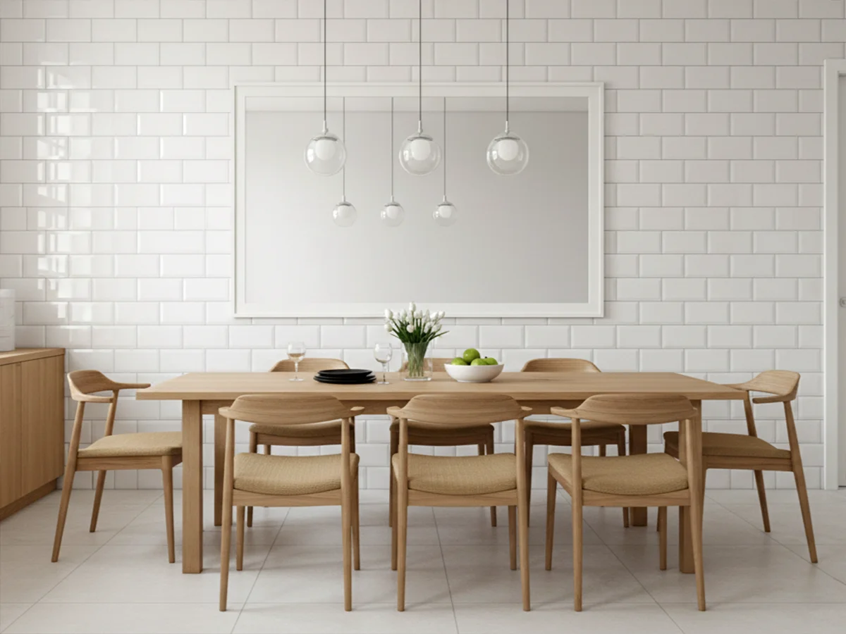 Monoserra White Glossy ceramic tiles