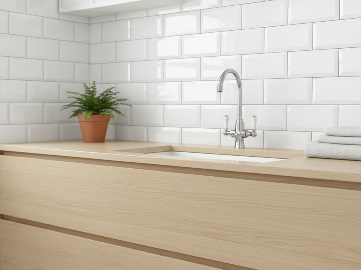 Monoserra White Glossy ceramic tiles