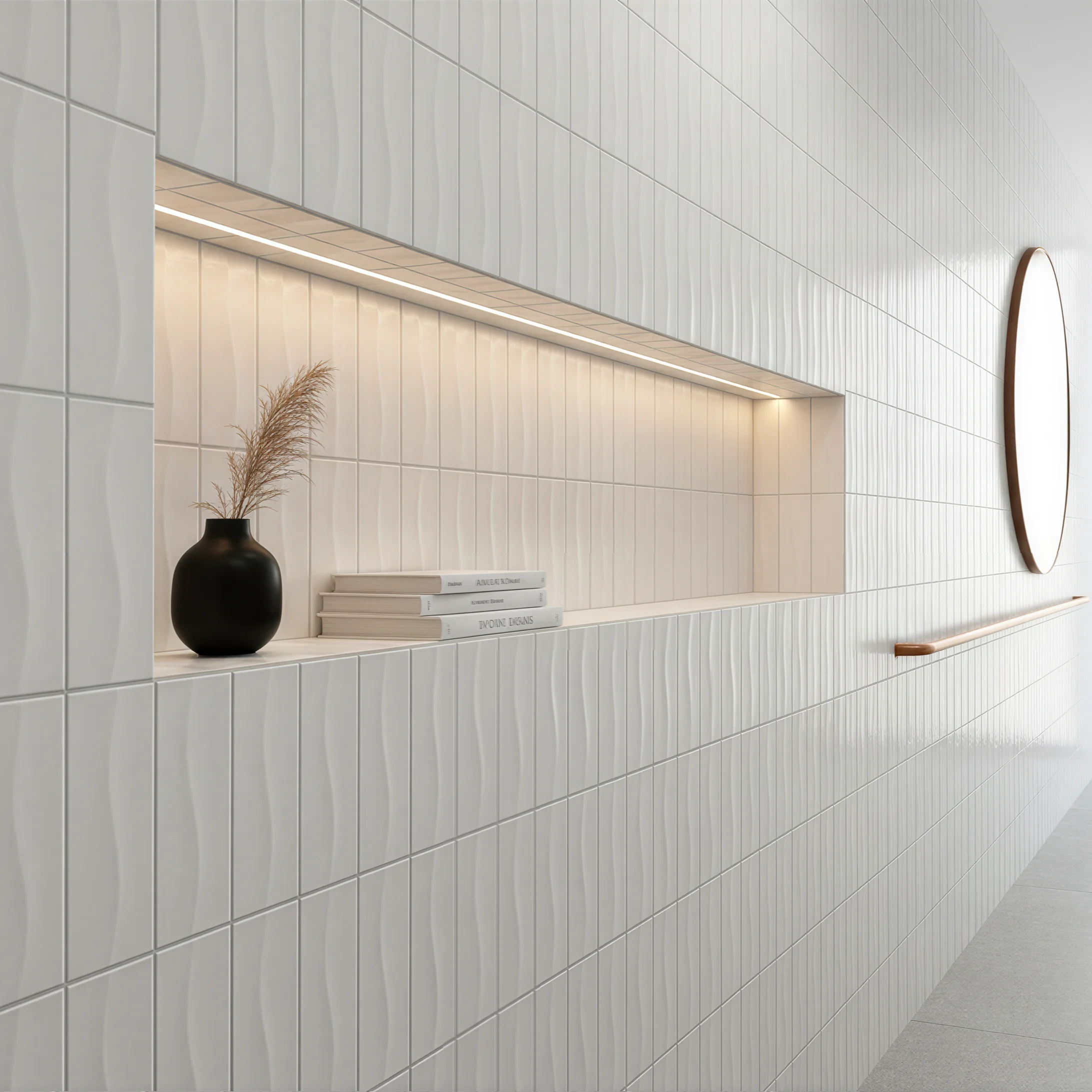 Monoserra White Wall ceramic tiles