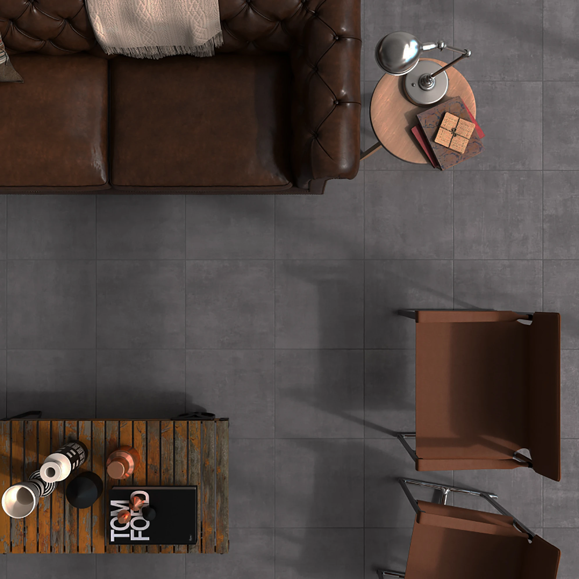 Crust ceramic floor tiles